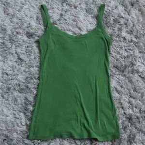 Light green tank top with a high U-neckline. Size- M Brand- Mossimo Supply Co.